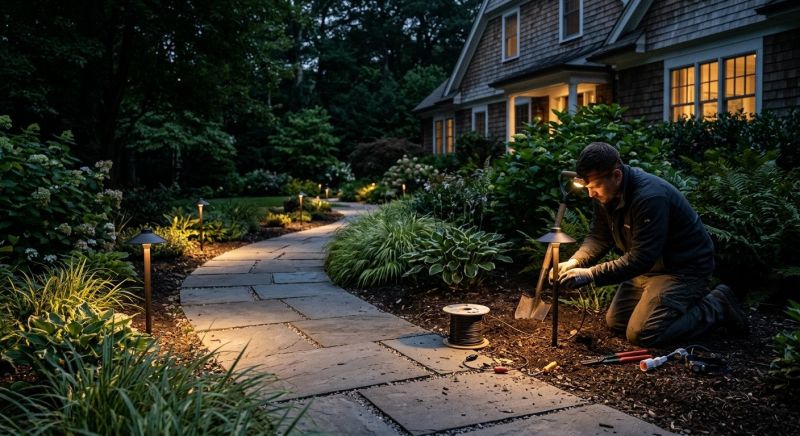 Terrace Lighting Installation in Utah County, UT